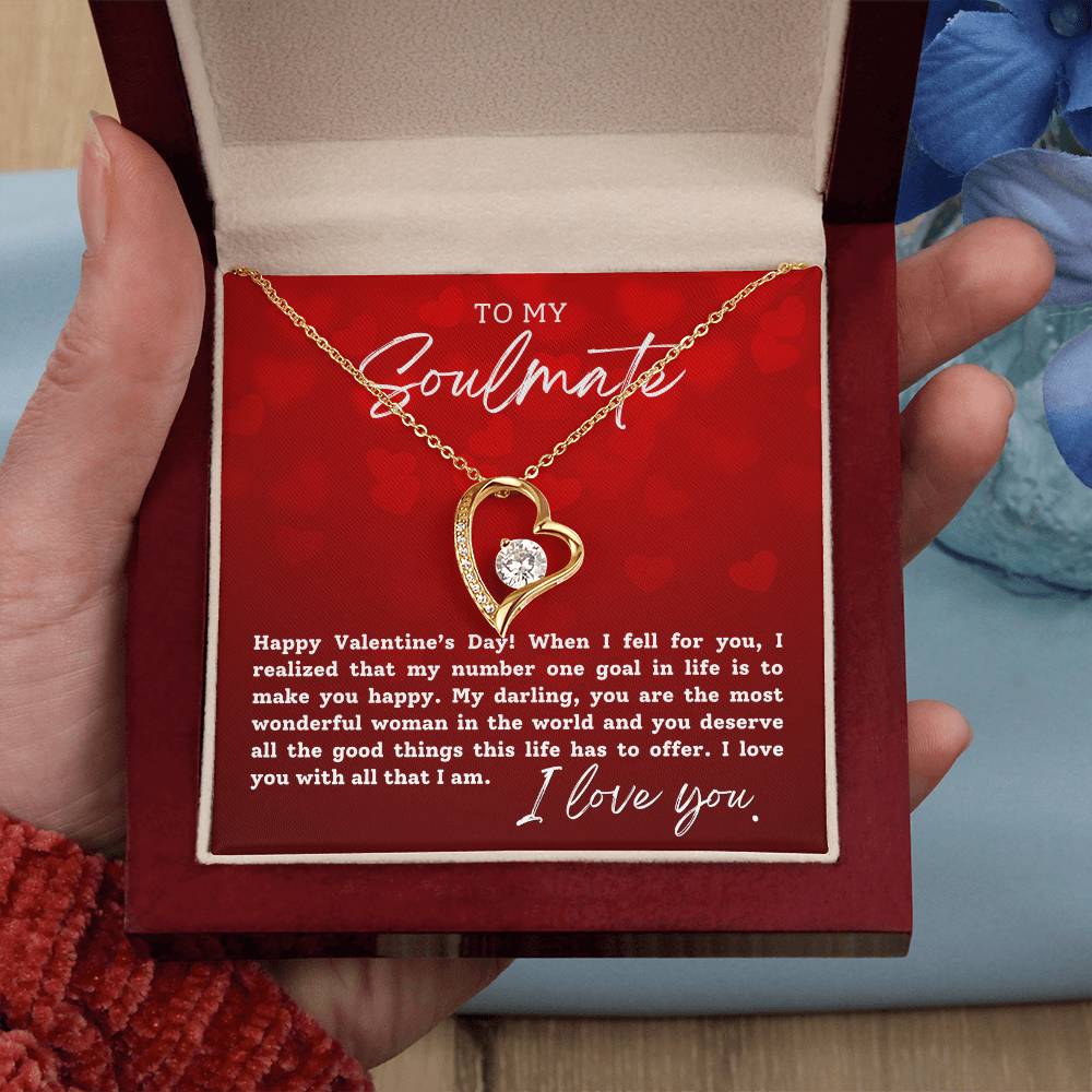 Valentine's Day Gift to Soulmate - Most Wonderful Woman - Forever Love Necklace