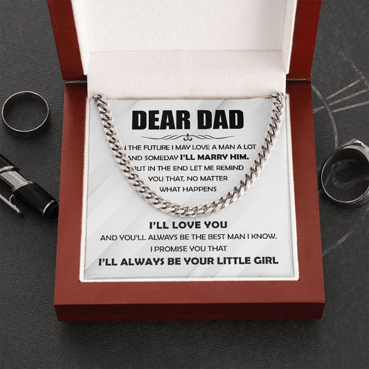 Gift for Dad - The Best Man - Cuban Link Chain
