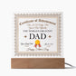 Gift for Dad - World's Greatest Dad - Square Acrylic Plaque