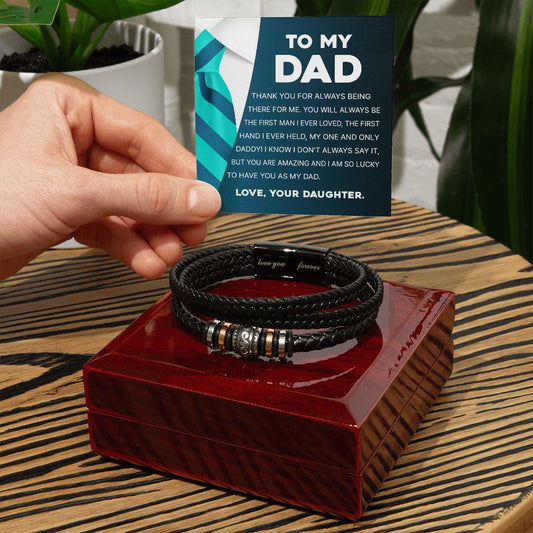 Gift For Dad - Always Loved - Men's Bracelet