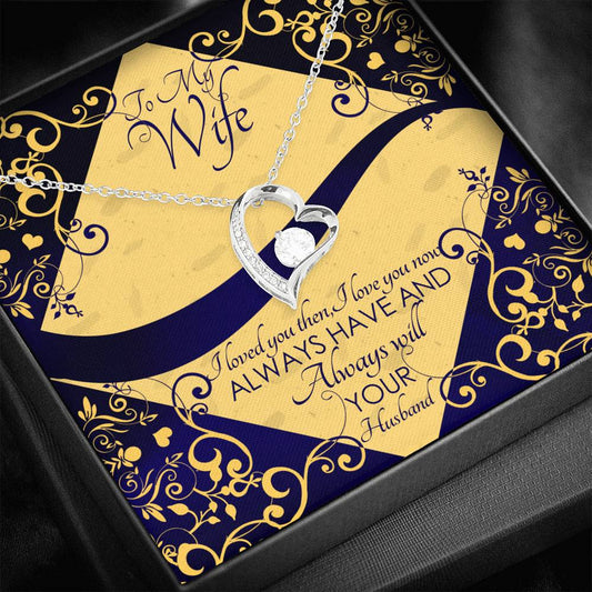 To My Lovely Wife Forever Love Necklace