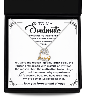 To My Soulmate - The Reason - Dancing Love Necklace
