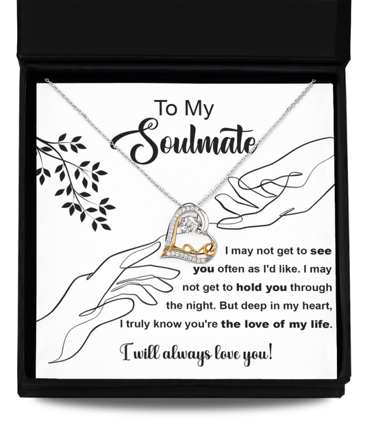 Gift to Soulmate/ Wife / Love - Hold You - Dancing Love Necklace