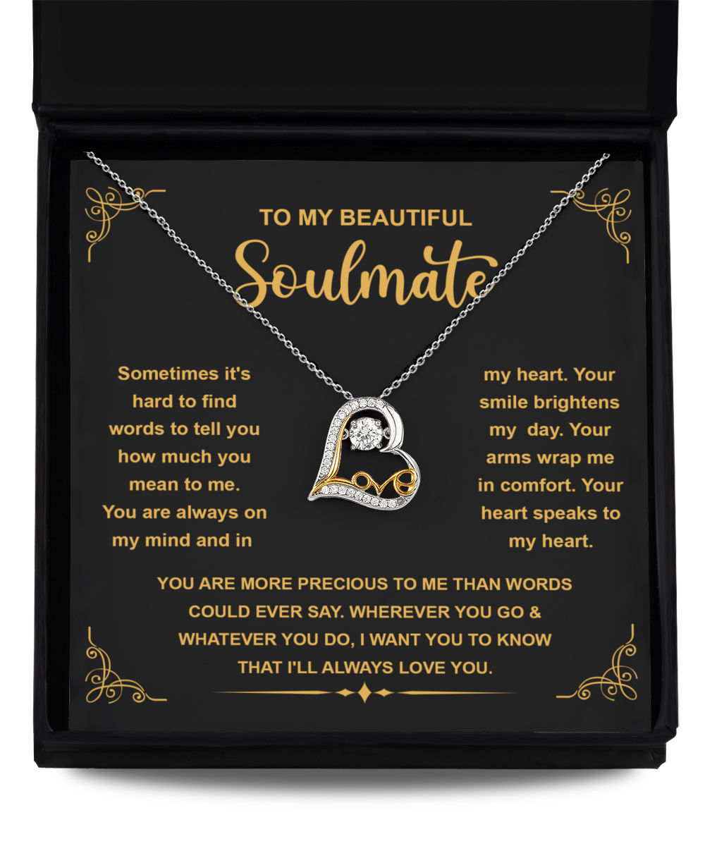 Gift For Soulmate - On My Mind - Love Dancing Necklace