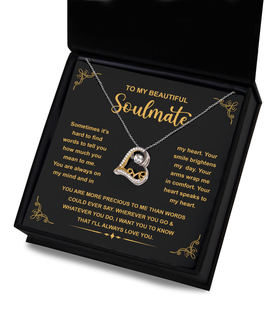 Gift For Soulmate - On My Mind - Love Dancing Necklace