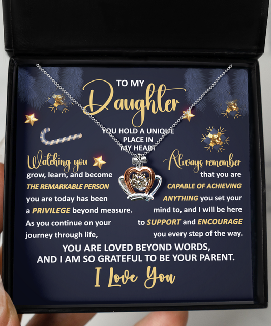 To My Daughter - Unique Place - Crown Pendent